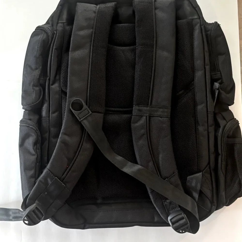 Perry Ellis Black 350 Laptop Backpack- Black travel bag, business bag $160 bag
